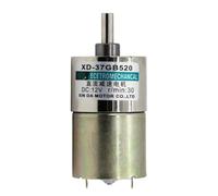 37GB520 Low Spped Adjustable 5rpm to 600rpm 37mm Diameter Gear electronic starter 12v 24v DC Gear Reducer electronic starter CZAOINCU(12v 100rpm,Motor with bracket)