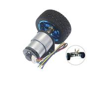 37mm Diameter Geared Motors 12V 24V DC Gear electronic starter With Encoder and Wheel Kit For DIY IINKUEYK(6V 10rpm)