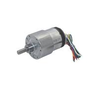 37mm Diameter Low Speed Silent 12V 24V Geared electronic starter Eccentric Shaft Gearmotor With CPR=44 Speed Measurement Encoder Gear electronic starter IINKUEYK(600 RPM,24V)