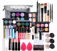 37pcs Kit De Maquillage Complet, Polyvalent Ensemble De Cosmétique Avec Fard À Paupières Palette Correcteur Fard À Joues Rouge À Lèvre Pour Femme, Tout-En-Un Mallette De Maquillage Beauté#3