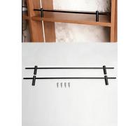 38 35 30 25 12 pouces garde-corps for étagère en bois, 2 4 6 pièces tige de poteau décoratif de clôture en aluminium avant de placard, bouchon de garde-corps d'étagère robuste(2pcs,37in(94cm))