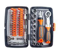 38 en 1 Ensemble Complet D'outils de Réparation de Maisons, Boite à Cliquet Tournevis Multifonction, Coffret Tournevis Cle a Cliquet Coffret, pour Meubles, Voiture, Électronique (1)