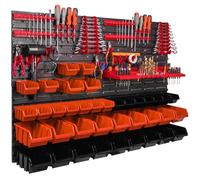 38 pcs. Boîtes, Étagère murale pour système de rangement 1152 x 780 mm, Porte-ou