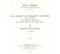 380 BASSES ET CHANTS DONNES VOL.03:SEPTIEME DE DOMINANTE 3A TEXTES