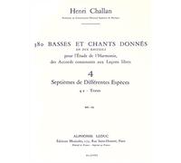 380 BASSES ET CHANTS DONNES VOL.04:SEPTIEMES DIFFERENTES ESPECES 4A TEXTES
