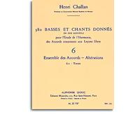 380 BASSES ET CHANTS DONNES VOL.06:ENSEMBLE ACCORDS ALTERATIONS 6A TEXTES