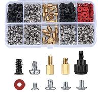 380 Pièces Kit de Vis d'Ordinateur, Vis d'espacement #6-32 Mâle vers M3 Femelle pour Disque Dur, Boîtier, Carte Mère PC, Ventilateur, CD-ROM, Vis de Réparation d'Ordinateur