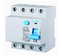 380 V AC 25 A C25, interrupteur différentiel pur RCCB, sauvetage, 4P 4 pôles, occupe 4 modules, montage sur barre DIN, 300 mA, 6 KA 6000 A, 415 VAC triphasé