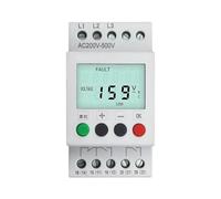 380 V avec écran LCD rétroéclairé, rail Din triphasé réglable, protecteur de sous-tension, relais de protection de séquence de surveillance, 1 pièces(AD6-806)