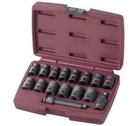 Jeu de douilles impact 1/2" 16 p.