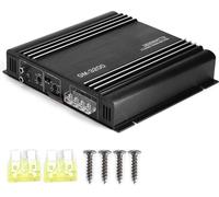 3800W Amplificateur de puissance audio 2 canaux 12V noir en alliage d'aluminium pour voiture Amplificateur stéréo Hi-Fi de voiture