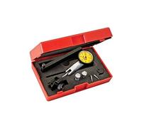 Starrett 3808MAC Indicateur à levier avec bras avec 4 accessoires et 2 colliers de serrage Jaune Diamètre 32 mm Course 0,2 mm Lecture 0,002 mm