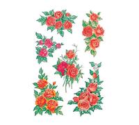 [3809-5] HERMA Lot de 5 Stickers DECOR "bouquets de roses" 3 Feuilles 85 x 12...