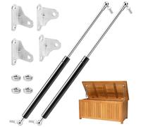 380mm 200N Verin Hydraulique, 2 Lot 20 Kg Vérins à gaz, Universel Réglable à Forte Charge Type L Vérin à Gaz, Adapté Aux Portes De Placard, Outils, Boîtes à Jouets et DIY Créatifs