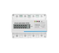 380V 100A Meter LCD Analog Counter 7P Electronic Watt Power Meter 3 Phase 4 Wire Voltage Current Multifunction kWh AUOQKQUT(Digital Energy Meter)