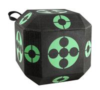 381 x 381 x 381 mm - Cible de tir à l'arc Cube - Arc recurve Arc compound Arc long - Cible d'arc portable - Enfants Jeunes Adultes - Noir