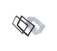 381250-06 cadre de montage radio convient à 2 DIN noir ACV