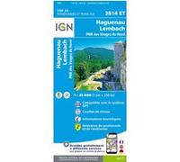 Collectif (IGN) – 3814ET Haguenau – Lembach PNR des Vosges du Nord – 1:25 000 – Broché