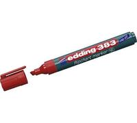 383 Marqueur Pour Chevalets-Rouge-1 Marqueur-Pointe Biseautée 1-5 Mm-Marqueur Pour Écrire,Dessiner Et Marquer Sur Du Papier Pour Tableau De Conférence-Ne Déborde Pas-Ne Sèche Pas