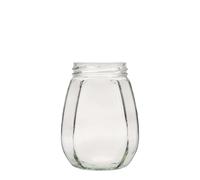 385 ml bocal décoratif, hexagonal, ouverture : Twist-Off (TO 63)