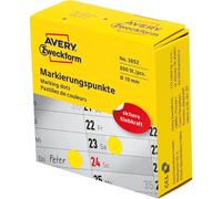 [3852] AVERY Zweckform Pastilles de couleurs, 10 mm, jaune,