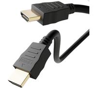Câble de raccordement Goobay HDMI Fiche mâle HDMI-A, Fiche mâle HDMI-A 20.00 m noir 38523 4K UHD, doré, eARC Câble HDMI