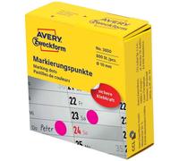 [3854] AVERY Zweckform Pastilles de couleurs, 19 mm, magenta,