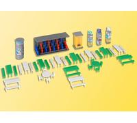 38608 Kibri HO Ensemble D'Articles Variés Pour Marché Local Et Autres Usages