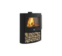 388245000053-Poêle à bois COGGIA 1 VITRE BÛCHER PEINT NOIR Finition 053 GODIN - 388245PEINTANTHRACITE