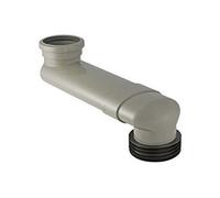 Geberit Raccord coudé en PVC 388350291 pour WC horizontal DN 90/100 Gris
