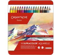 [3888.318] CARAN D'ACHE Crayons de couleur SUPRACOLOR, étui métal de 18