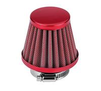 38mm Filtre à Air, Keenso Entrée d'Air Kit de Filtre d'Admission d'Air Froid Universel en Forme de Champignon pour Moto Voiture Coloré(Red)