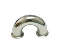 38mm O/D 1.5" Tri Clamp 304 Stainless Steel 180 Degree Bend Three Pipe Fitting