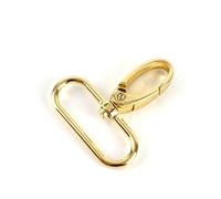 38mm Sacs métal Bracelet Buckles mousqueton Collier mousqueton Mousqueton porte-clés Sac Diy partie Accessoires Or clair, 38mm 10Pcs