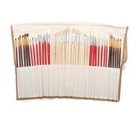 38pcs Paint Brushes Set Synthetic Natural Hair Brushes with Brush Case Art Supplies Watercolor and Oil Paint Brush