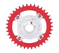 38T 104 Kit de conversion de la chaîne de vélos électrique BCD alliage en aluminium pour le moteur (Rouge)