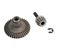 38T 13T modèle avant et arrière couronne engrenage en acier ensemble d'engrenages coniques SCX10 RC accessoires de voiture noir