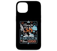 38th Birthday Women Cheers to 38 Years Fabulous Since 1988 Coque pour iPhone 13