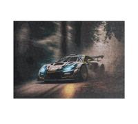 38x26cm/1000pcs Casse-têtes pour Adolescents Racing Car in Forest -1 Puzzle pour Adultes : Un Jeu De Réflexion Amusant Et Humoristique pour Un Anniversaire Ou Noël 38x26cm/1000pcs