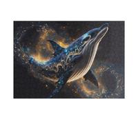 38x26cm/1000pcs Casse-têtes pour Adolescents Whale in Cosmic Light -2 Puzzle pour Adultes : Un Jeu De Réflexion Amusant Et Humoristique pour Un Anniversaire Ou Noël 38x26cm/1000pcs