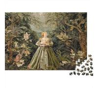 38x26cm/1000pcs Fille dans la forêt Jigsaw Puzzles À Faire Soi-même pour Adultes