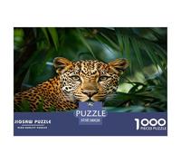 38x26cm/1000pcs Léopard in The Jungle,Faune Sauvage Jigsaw Puzzles À Faire Soi-même pour Adultes