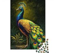 38x26cm/1000pcs Paon coloré, forêt Nocturne Jigsaw Puzzles À Faire Soi-même pour Adultes