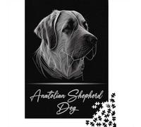 38x26cm/1000pcs Puzzle 1000 Pièces, Anatolian Shepherd Dog, Cadeau De Fêtes