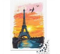 38x26cm/1000pcs Puzzle 1000 Pièces, Paris, Idée Cadeau Festive | Pour les w nds tranquilles : Puzzle adulte 1000 pièces ; offre un défi plus long aux amateurs de puzzles patients.