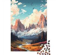 38x26cm/1000pcs Puzzle 1000 Pièces, The Dolomites, Cadeau De Fêtes | Pour les soirées calmes : Puzzle 1000 pièces adulte ; quand on cherche une activité plus longue sans écran.