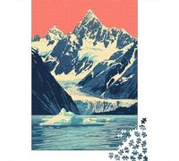 38x26cm/1000pcs, Puzzle Classique 1000 Pièces, Alaska Glacier Nature Art | Pour un loisir sans écran : Puzzle 1000 pièces adulte ; pour les adultes qui aiment les puzzles illustrés.