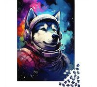 38x26cm/1000pcs, Puzzle Classique 1000 Pièces, Husky Astronaut-41