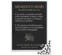 38x26cm/1000pcs, Puzzle Image 1000 Pièces, Memento Mori Definition Poster