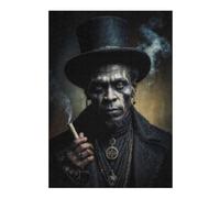 38x26cm/1000pcs Puzzle Papa Legba Puzzle pour Adultes Jeux Relaxants Améliore La Mémoire Cadeaux Uniques d'anniversaire Et De Noël 38x26cm/1000pcs